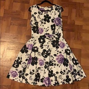 Floral Vintage Style Cocktail Dress